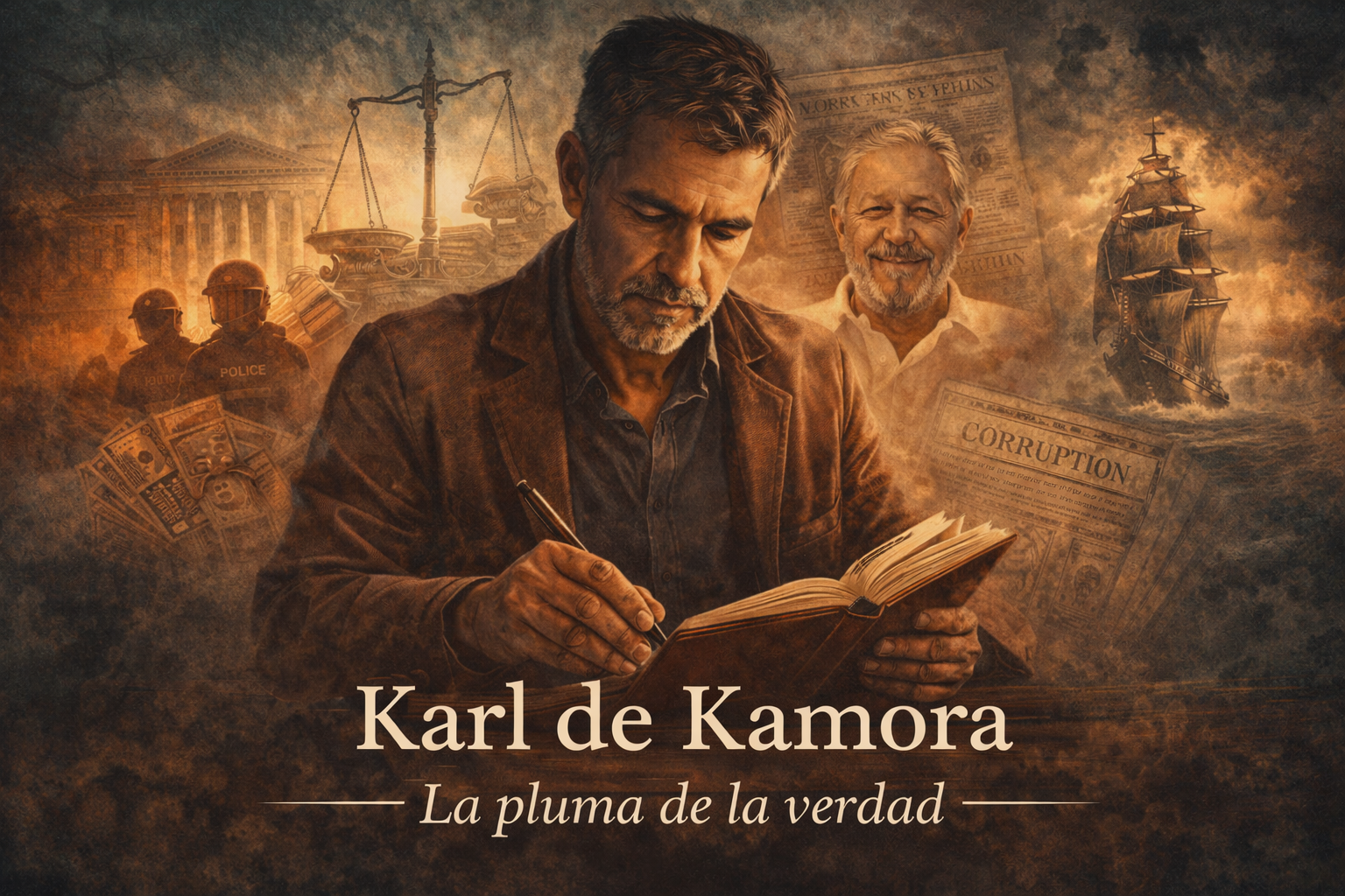 Karl de Kamora escritor y autor de novelas de intriga